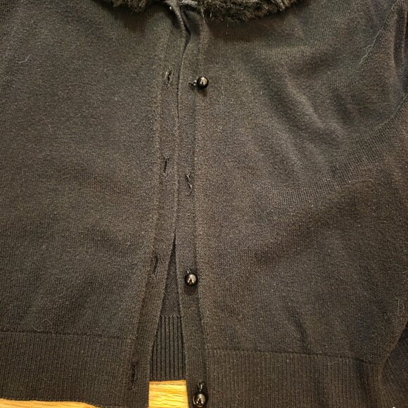 Merona Faux Fur Collar Sweater - Picture 4 of 5